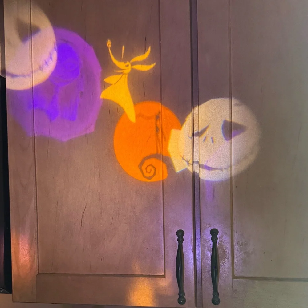 Disney Tim Burton's Nightmare Before Christmas LED Whirl-A-Motion Projector